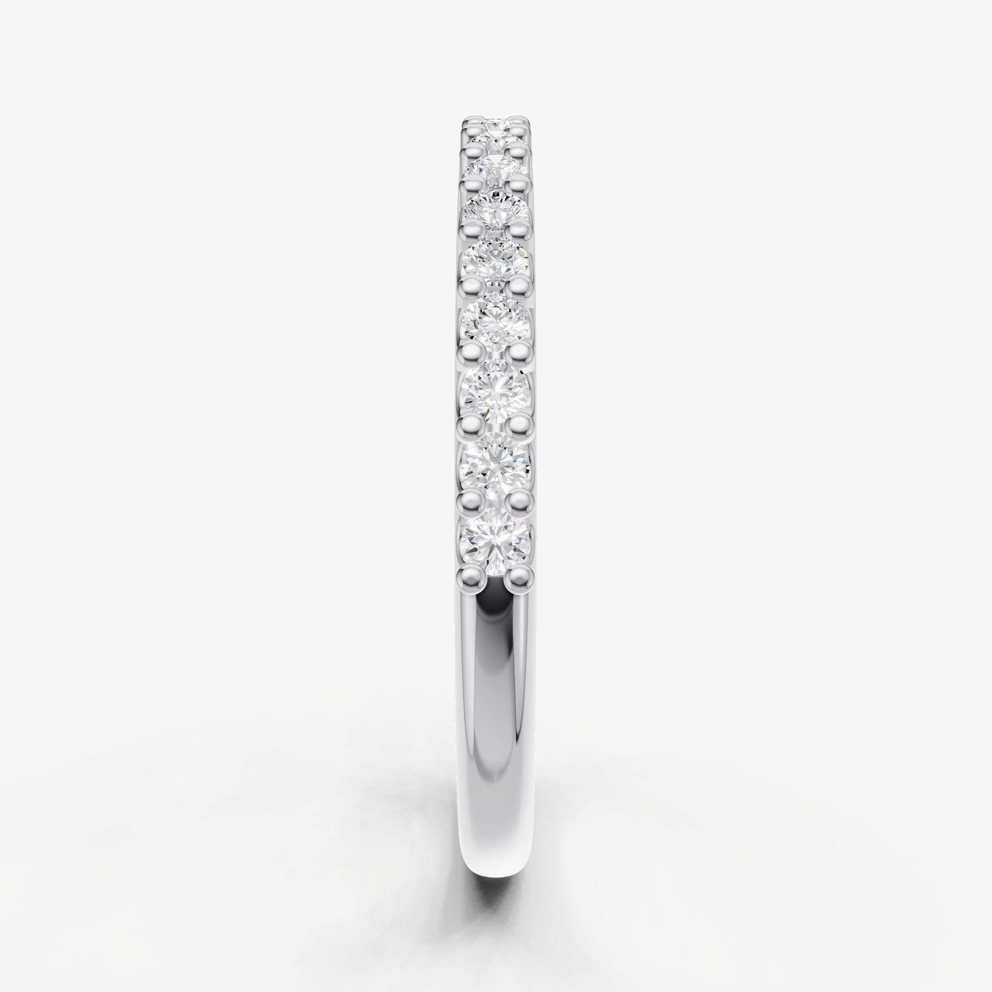 Shared Claw 0.02ct (2pt) Round Diamond Band