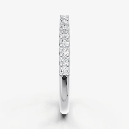 Shared Claw 0.02ct (2pt) Round Diamond Band