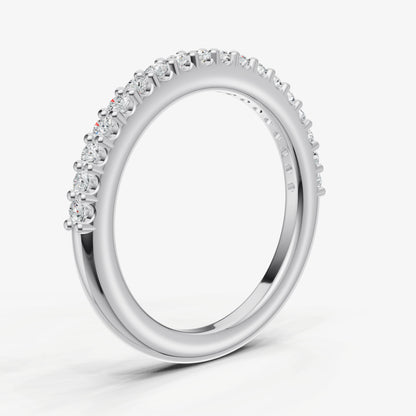 Shared Claw 0.02ct (2pt) Round Diamond Band