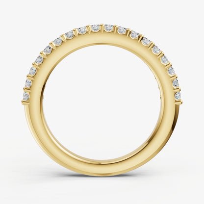 Shared Claw 0.02ct (2pt) Round Diamond Band