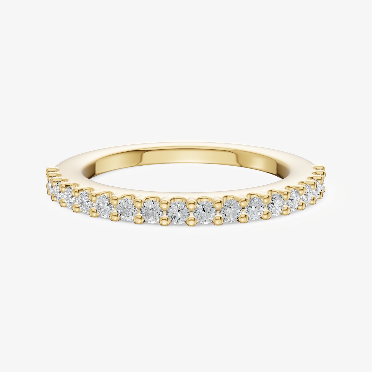 Shared Claw 0.02ct (2pt) Round Diamond Band