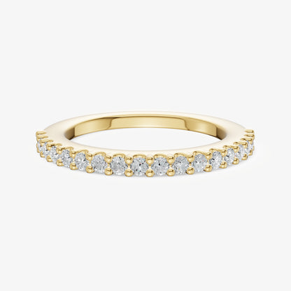 Shared Claw 0.02ct (2pt) Round Diamond Band