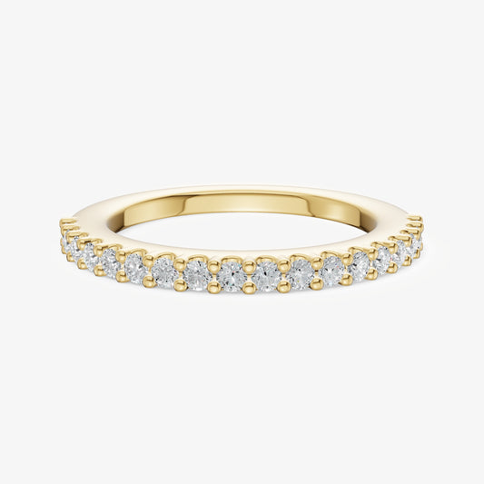 Shared Claw 0.02ct (2pt) Round Diamond Band