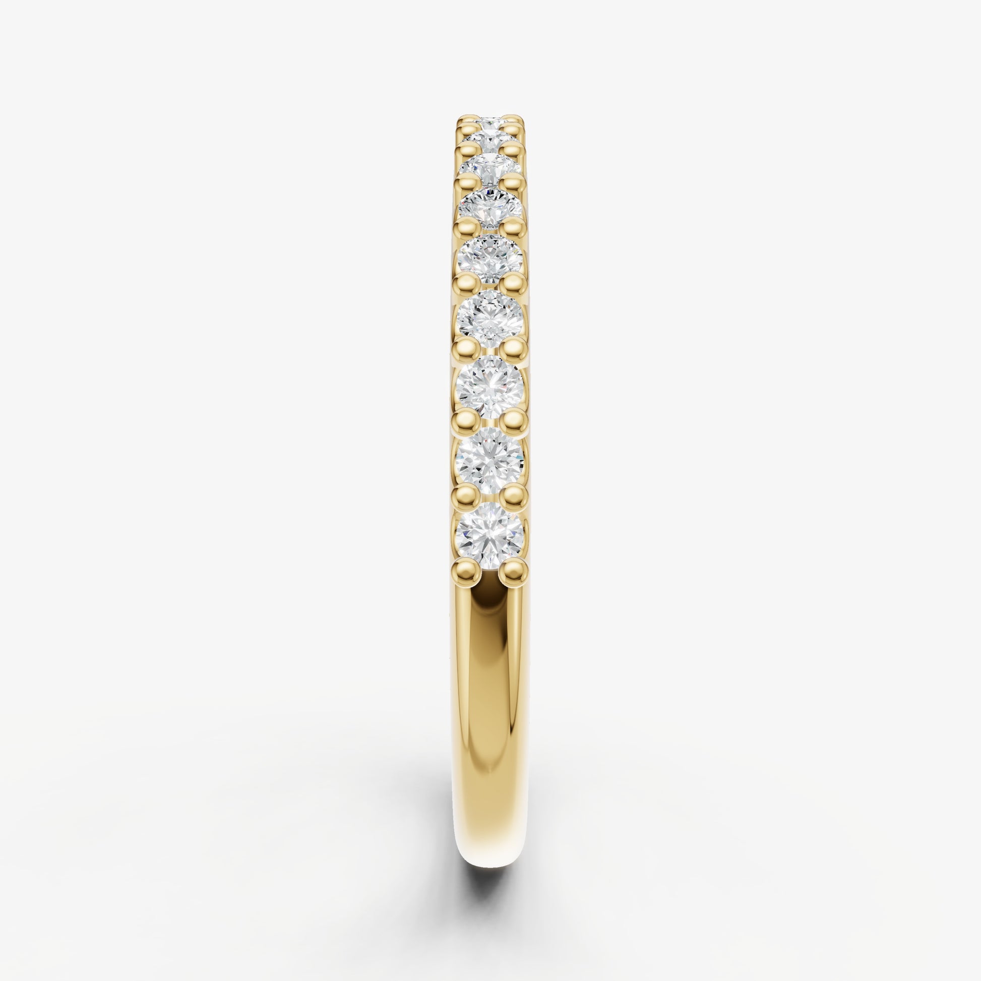 Shared Claw 0.02ct (2pt) Round Diamond Band