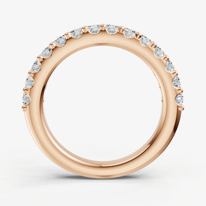Shared Claw 0.05ct (5pt) Round Diamond Band