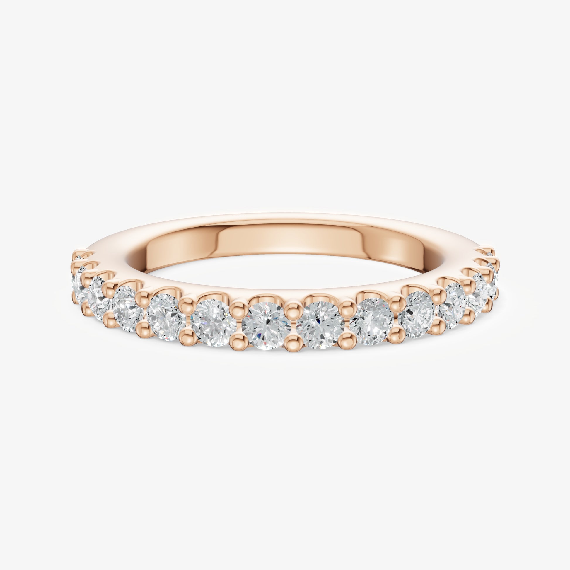 Shared Claw 0.05ct (5pt) Round Diamond Band