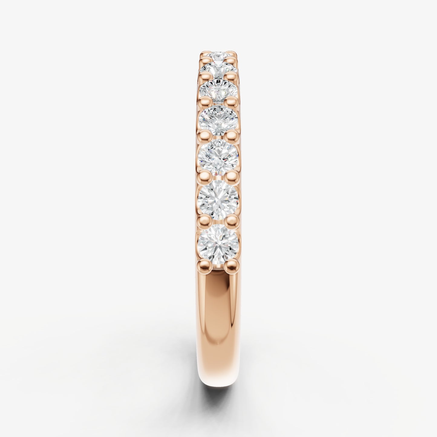 Shared Claw 0.05ct (5pt) Round Diamond Band