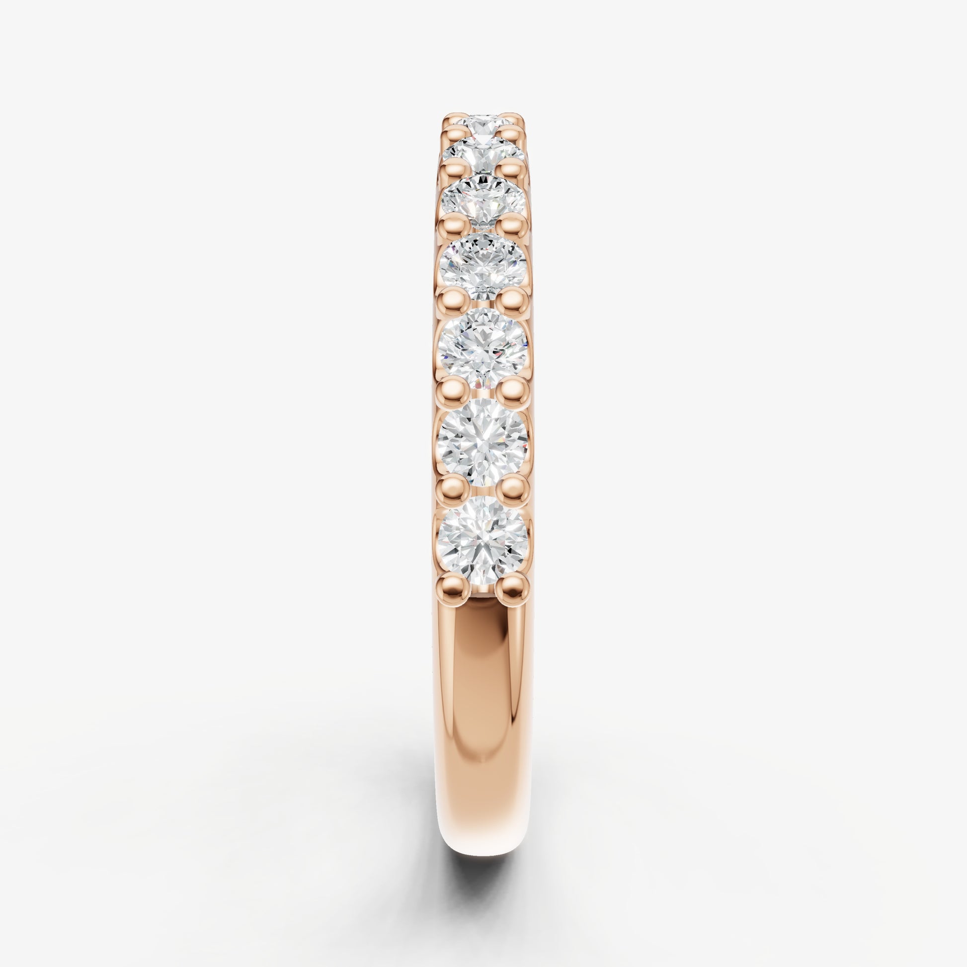 Shared Claw 0.05ct (5pt) Round Diamond Band