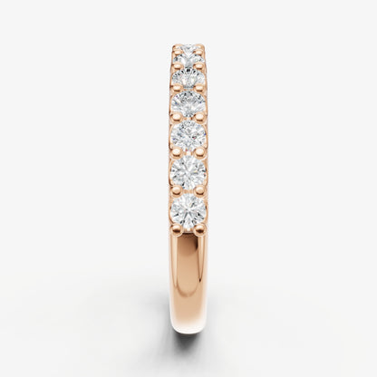 Shared Claw 0.05ct (5pt) Round Diamond Band