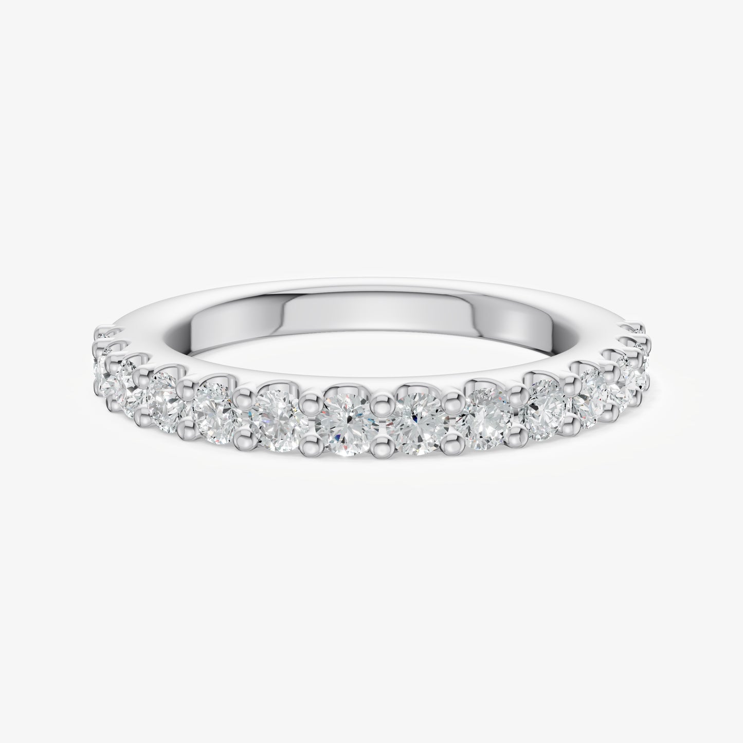 Shared Claw 0.05ct (5pt) Round Diamond Band