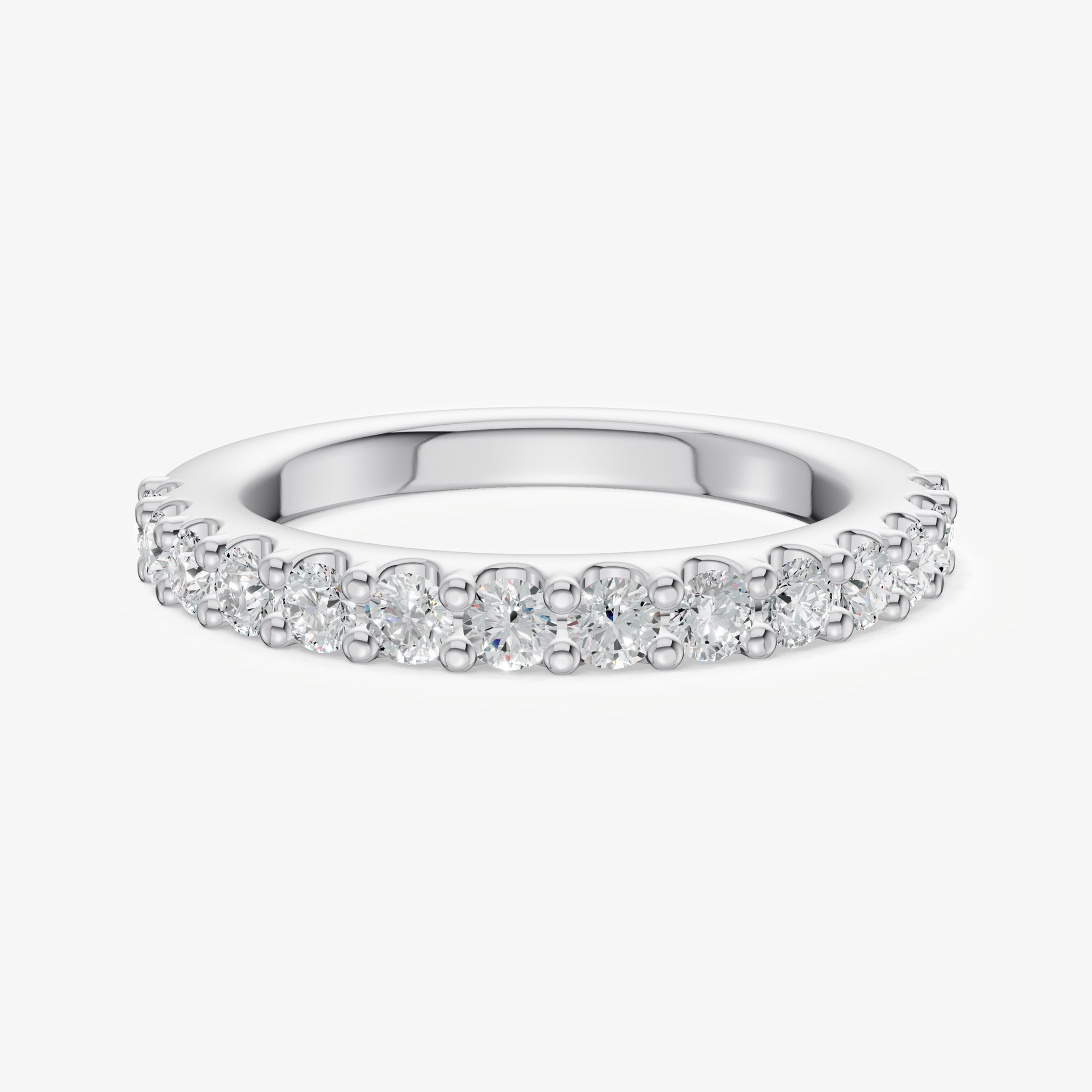 Shared Claw 0.05ct (5pt) Round Diamond Band