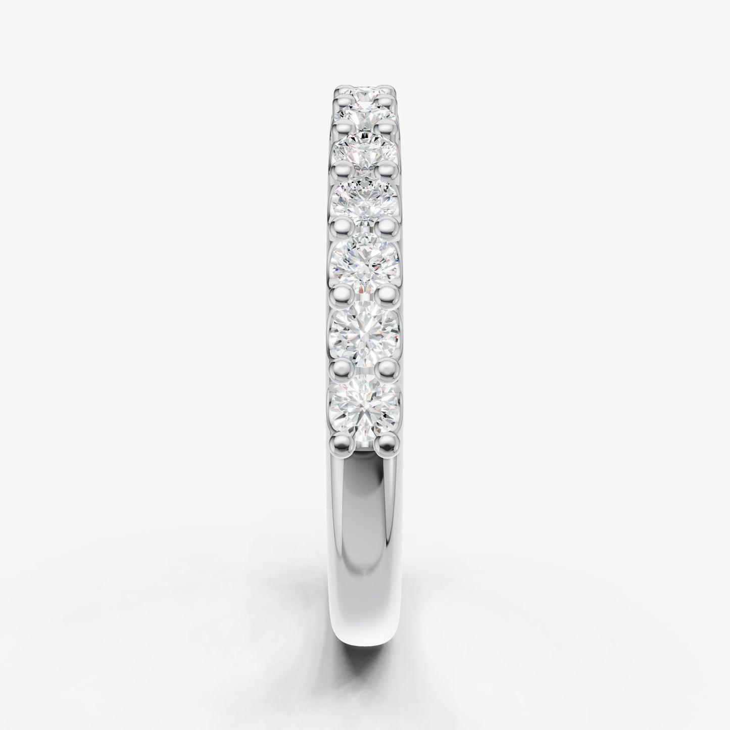 Shared Claw 0.05ct (5pt) Round Diamond Band