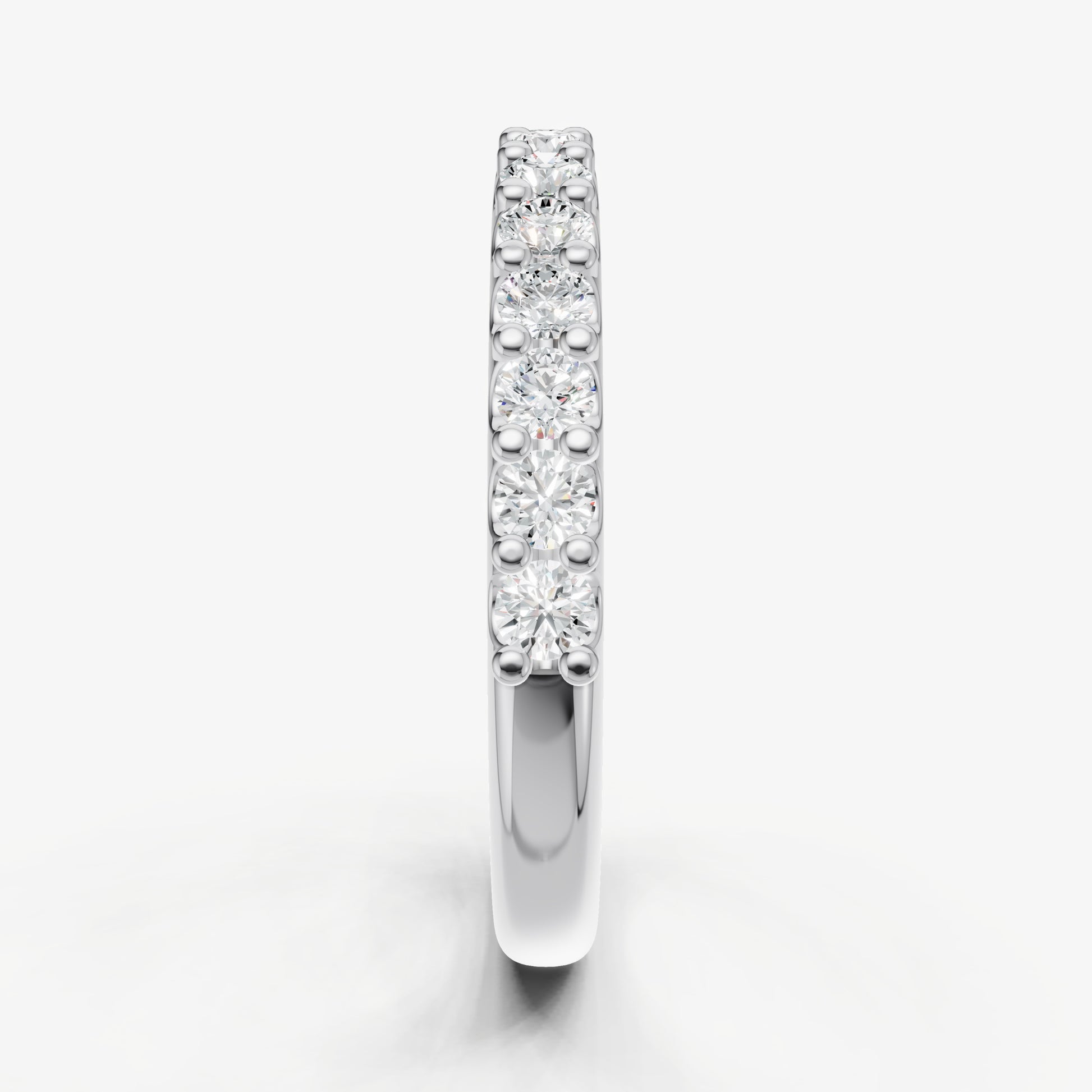 Shared Claw 0.05ct (5pt) Round Diamond Band