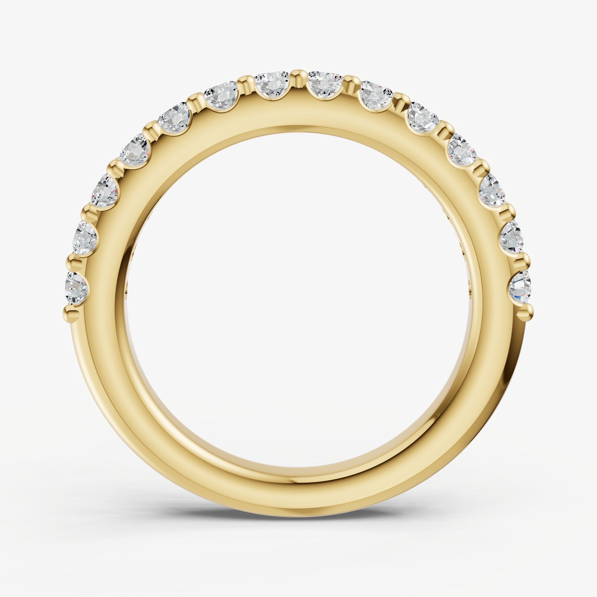 Shared Claw 0.05ct (5pt) Round Diamond Band