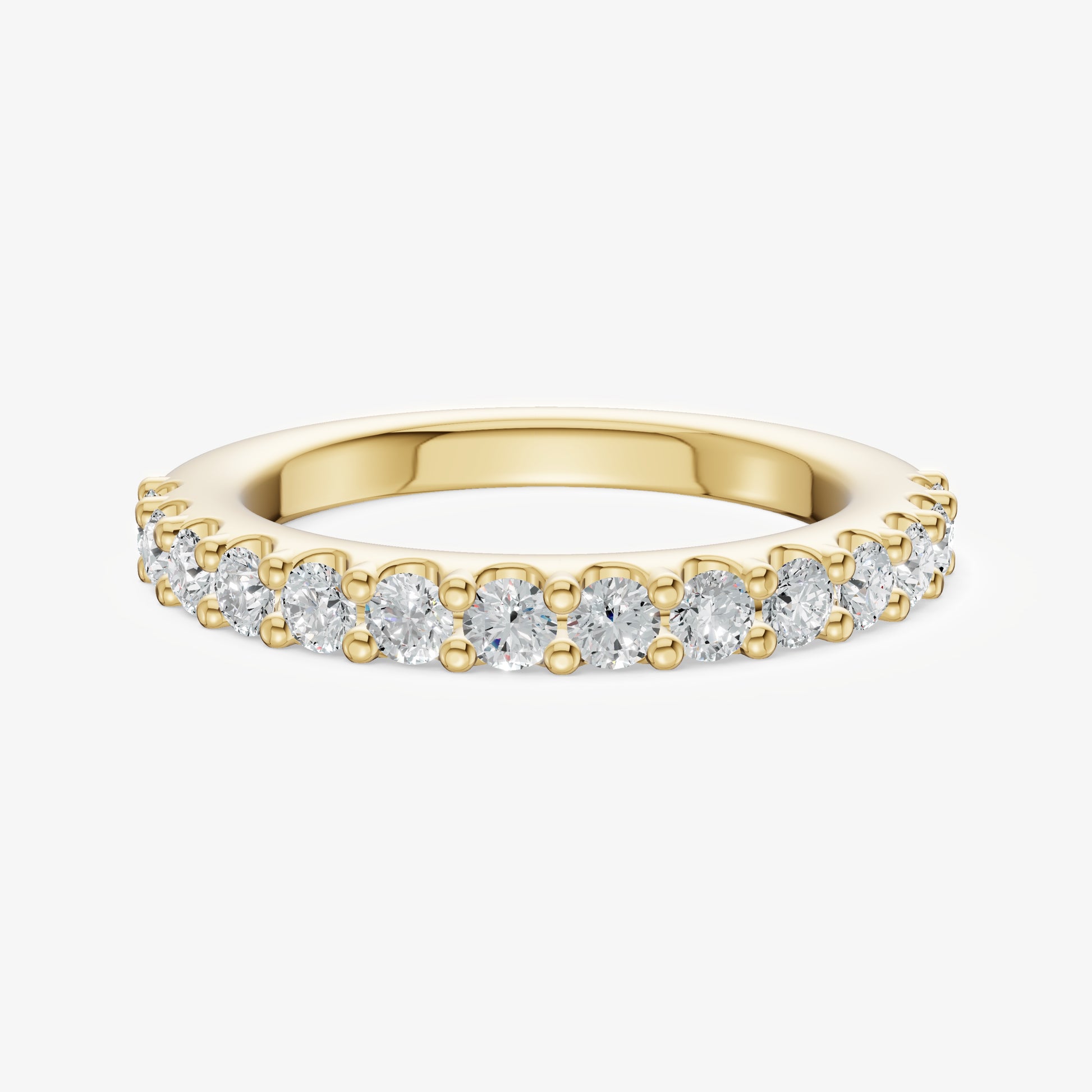 Shared Claw 0.05ct (5pt) Round Diamond Band