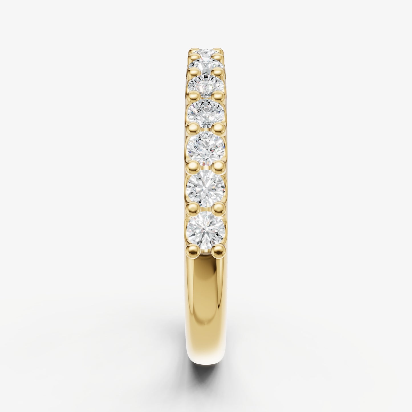 Shared Claw 0.05ct (5pt) Round Diamond Band
