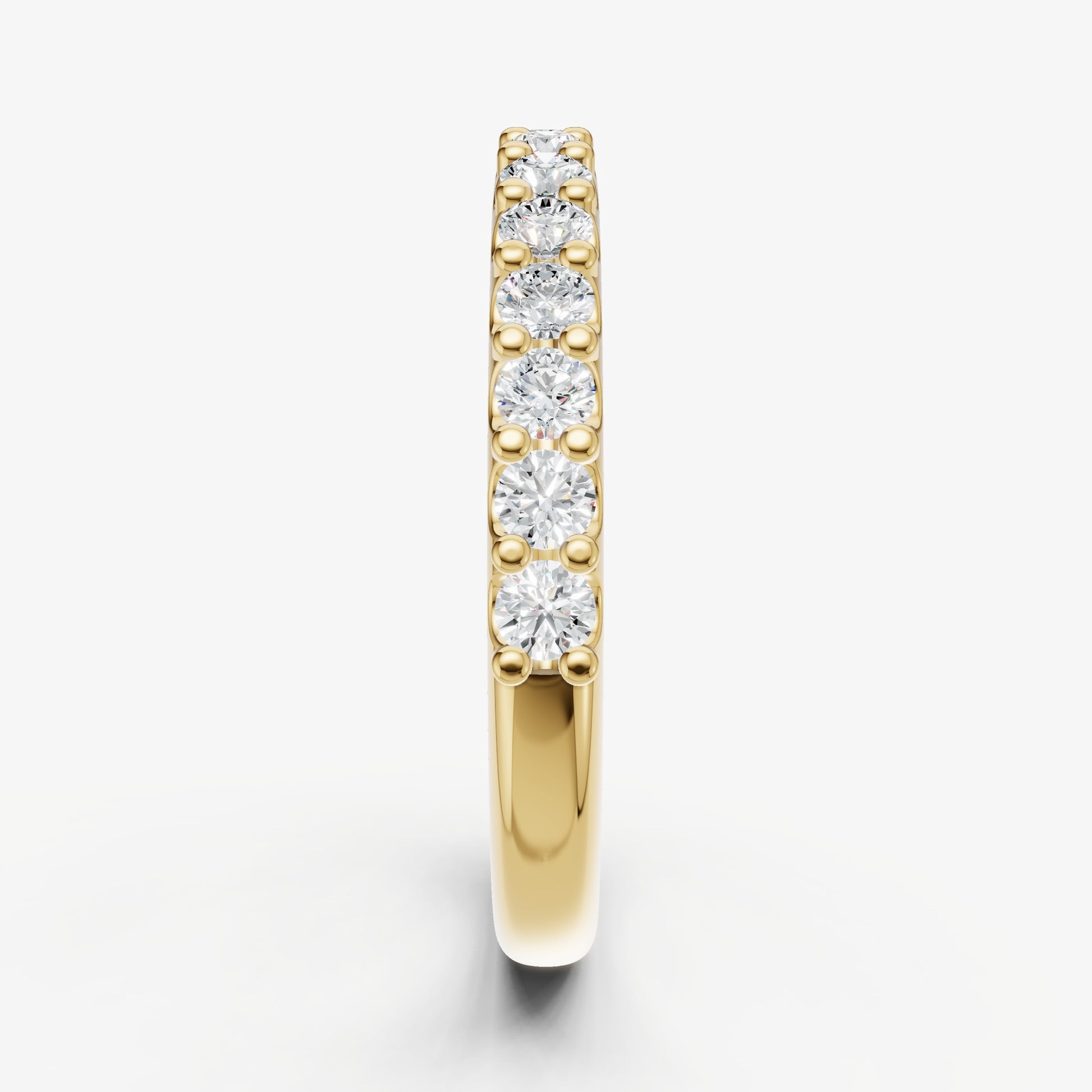 Shared Claw 0.05ct (5pt) Round Diamond Band