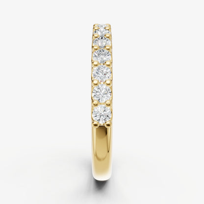 Shared Claw 0.05ct (5pt) Round Diamond Band