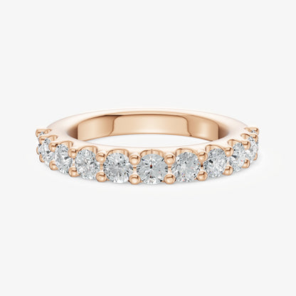Shared Claw 0.10ct (10pt) Round Diamond Band