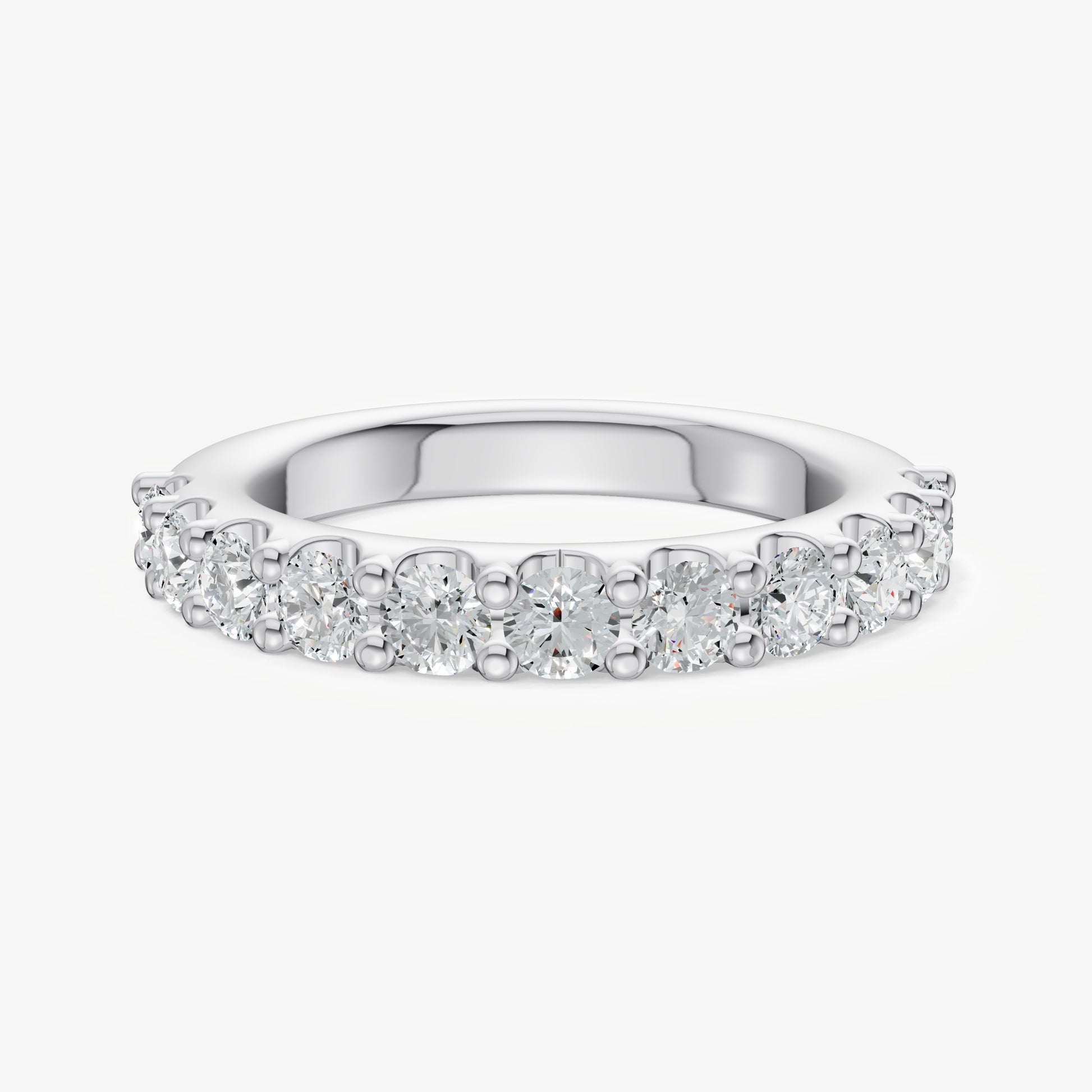 Shared Claw 0.10ct (10pt) Round Diamond Band