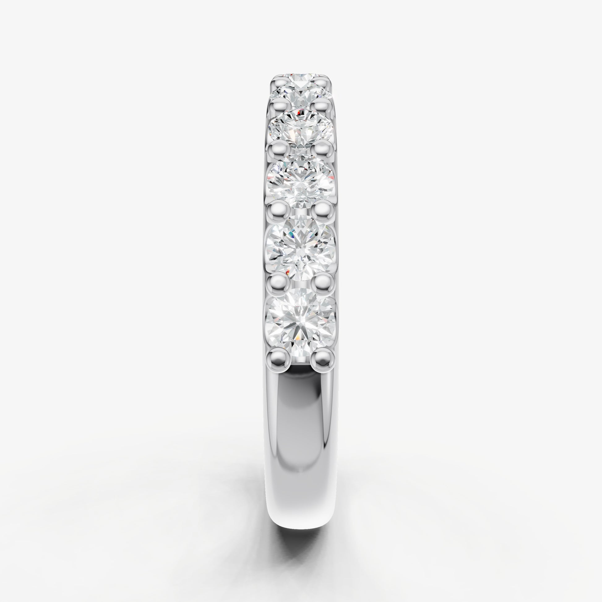 Shared Claw 0.10ct (10pt) Round Diamond Band