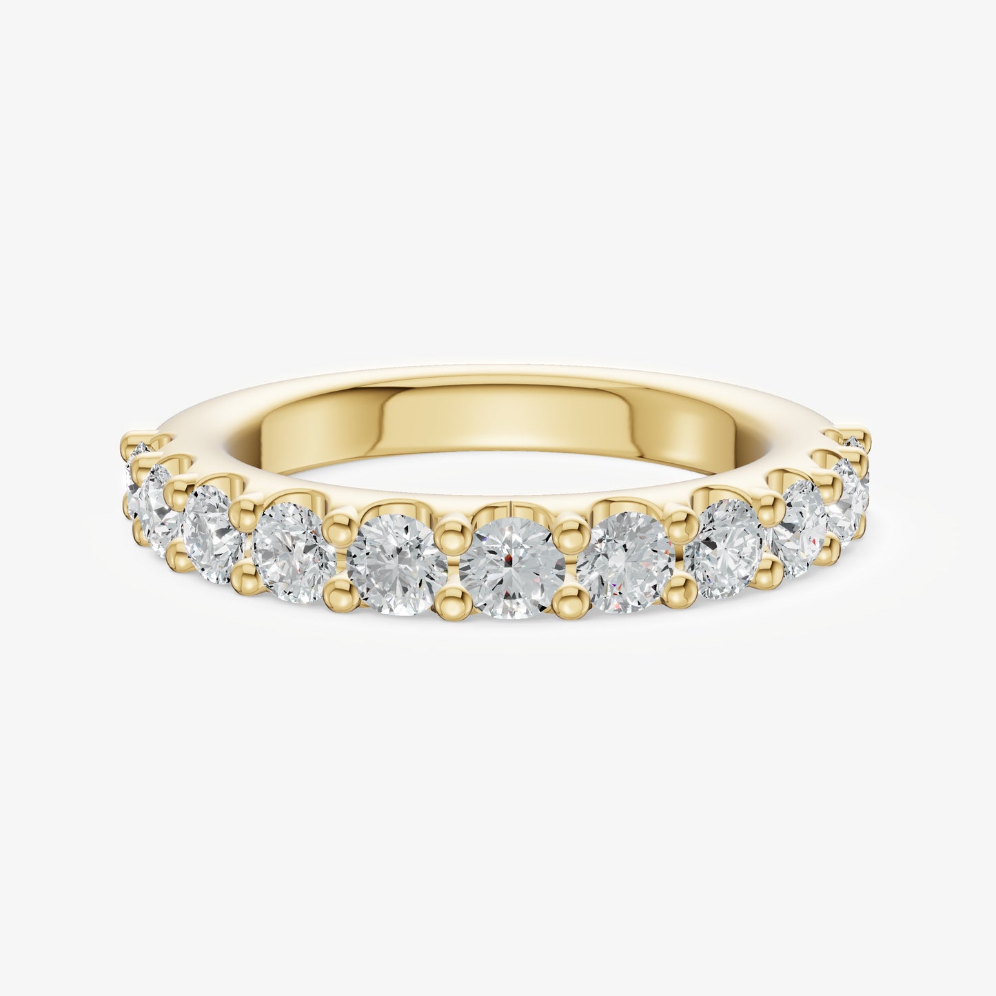 Shared Claw 0.10ct (10pt) Round Diamond Band