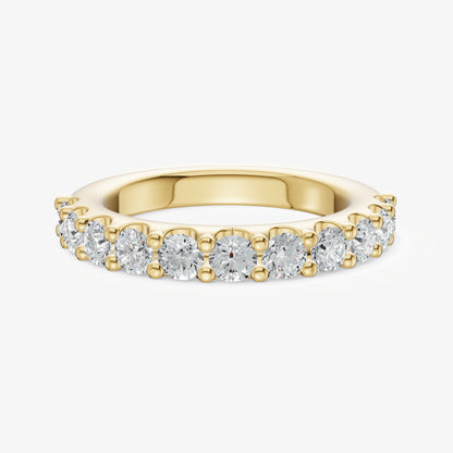 Shared Claw 0.10ct (10pt) Round Diamond Band