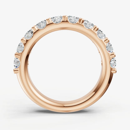 Shared Claw 0.15ct (15pt) Round Diamond Band