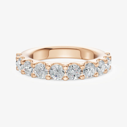 Shared Claw 0.15ct (15pt) Round Diamond Band
