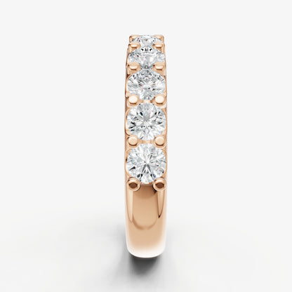 Shared Claw 0.15ct (15pt) Round Diamond Band