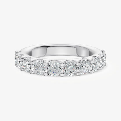 Shared Claw 0.15ct (15pt) Round Diamond Band