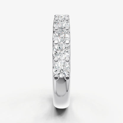 Shared Claw 0.15ct (15pt) Round Diamond Band