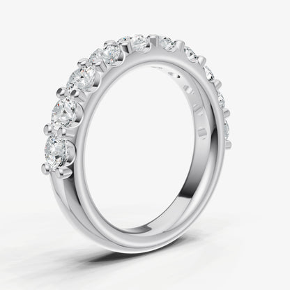 Shared Claw 0.15ct (15pt) Round Diamond Band