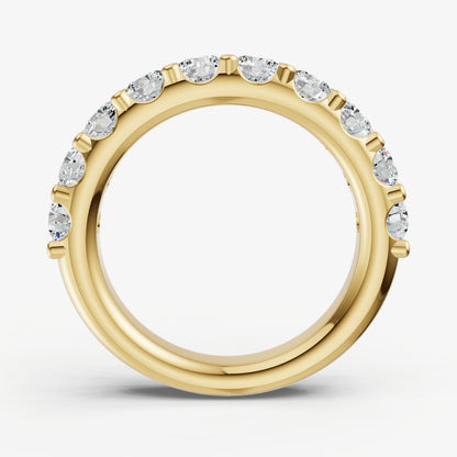 Shared Claw 0.15ct (15pt) Round Diamond Band