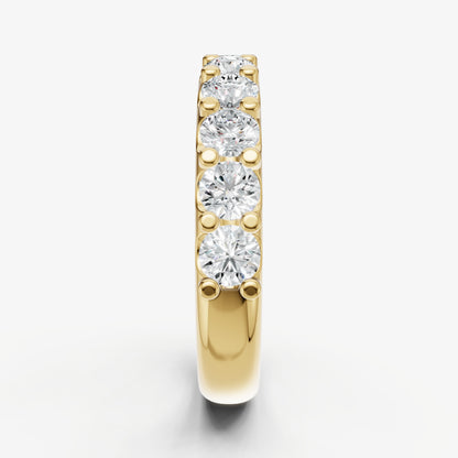 Shared Claw 0.15ct (15pt) Round Diamond Band