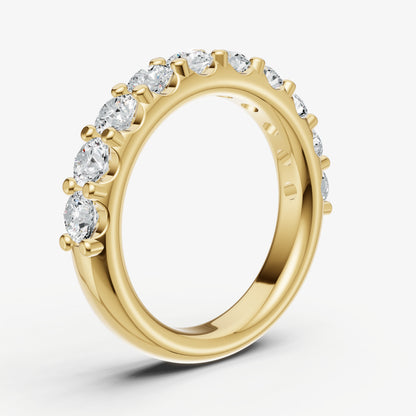Shared Claw 0.15ct (15pt) Round Diamond Band