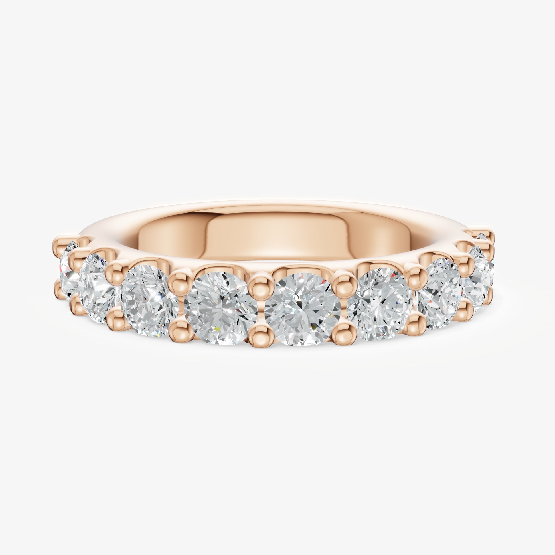 Shared Claw 0.20ct (20pt) Round Diamond Band