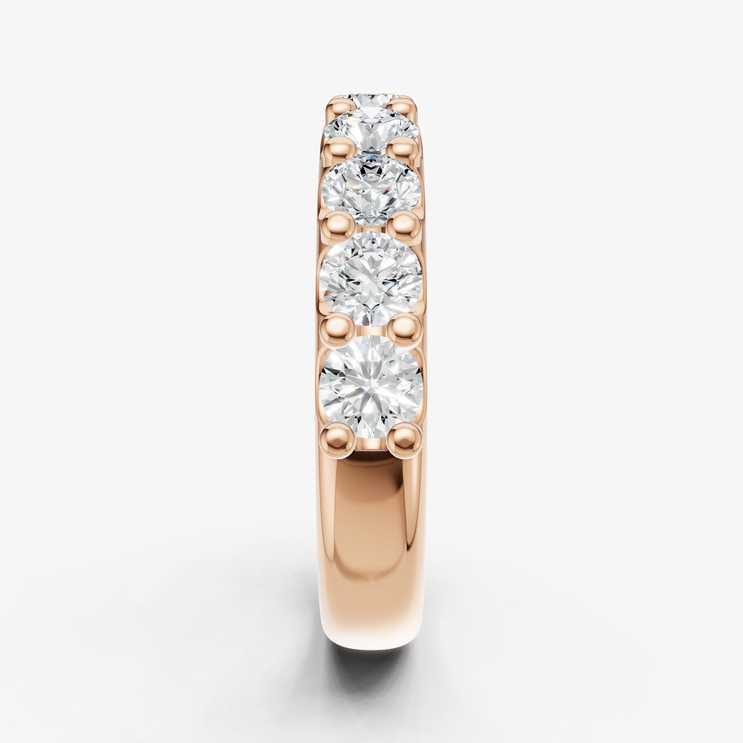 Shared Claw 0.20ct (20pt) Round Diamond Band