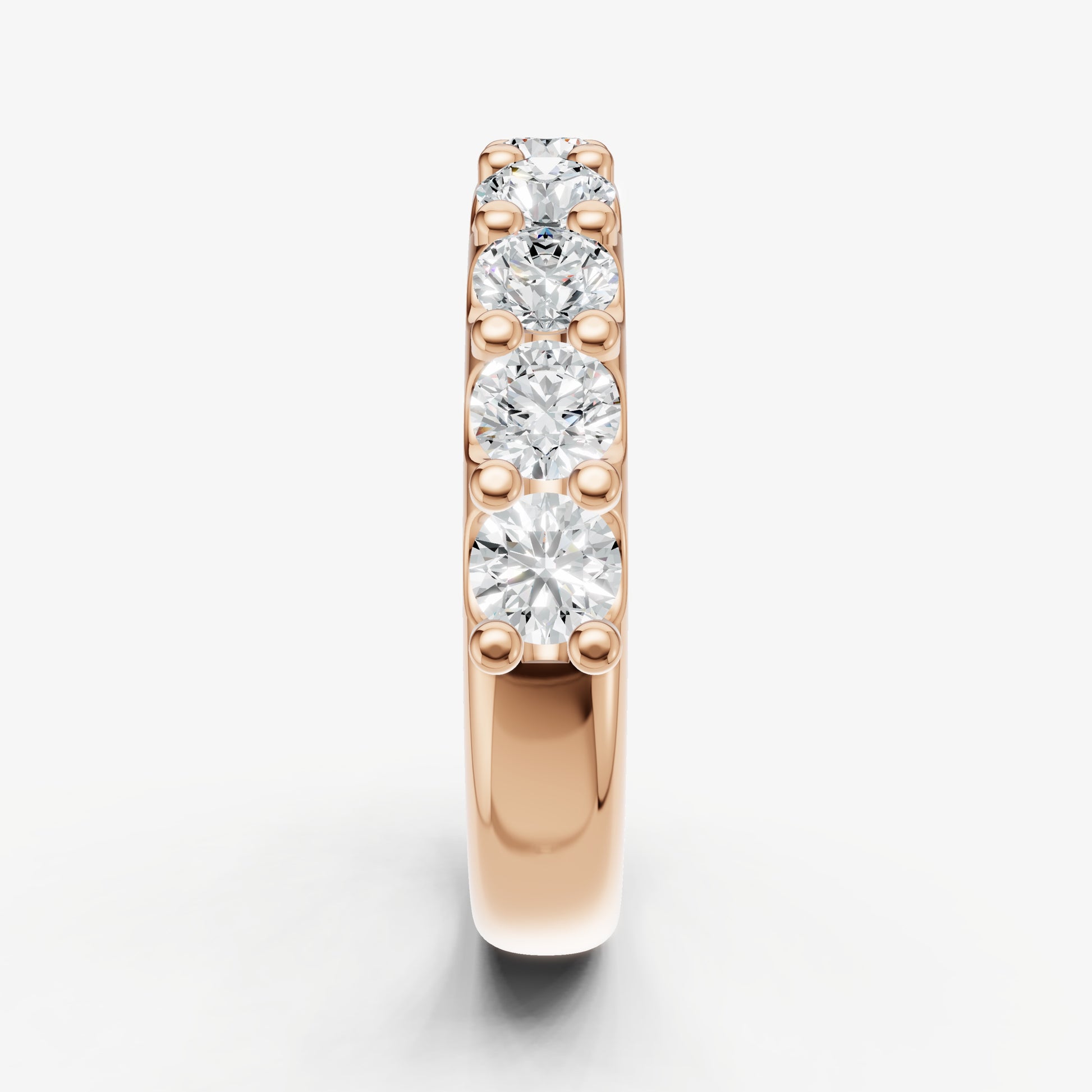 Shared Claw 0.20ct (20pt) Round Diamond Band
