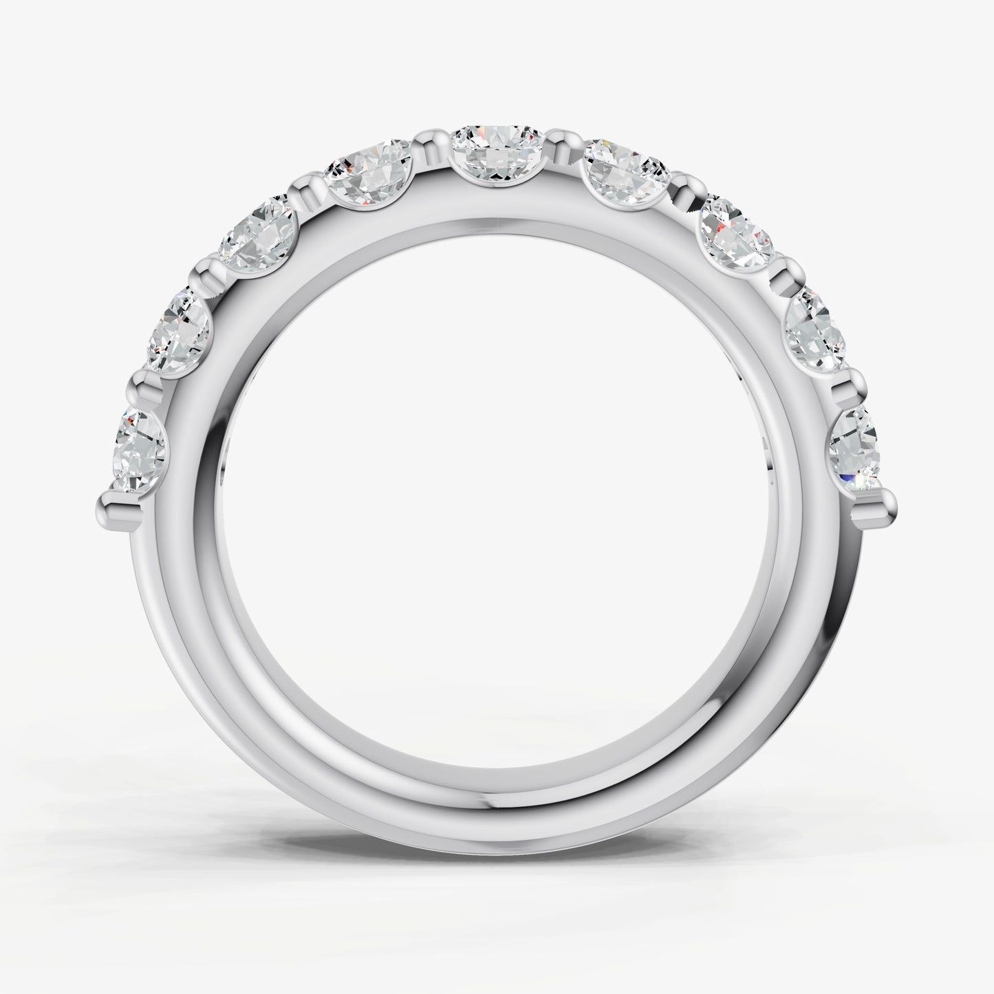 Shared Claw 0.20ct (20pt) Round Diamond Band