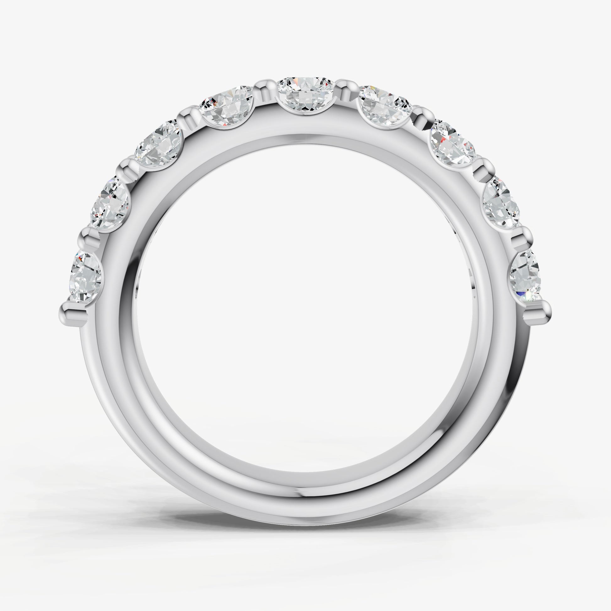 Shared Claw 0.20ct (20pt) Round Diamond Band