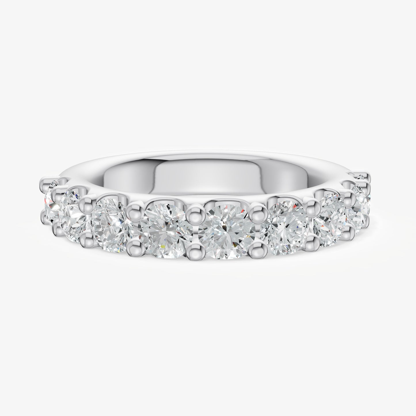 Shared Claw 0.20ct (20pt) Round Diamond Band