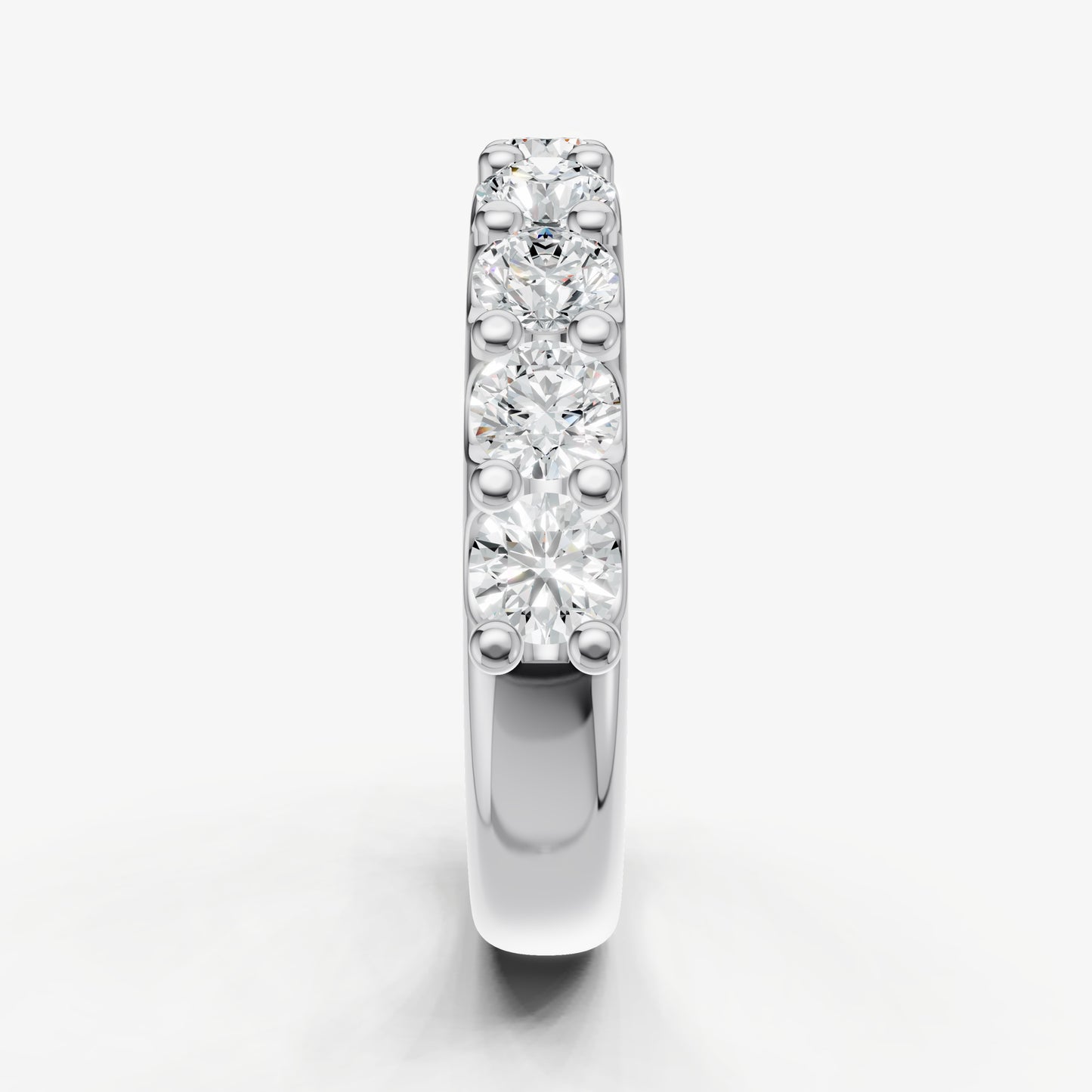 Shared Claw 0.20ct (20pt) Round Diamond Band
