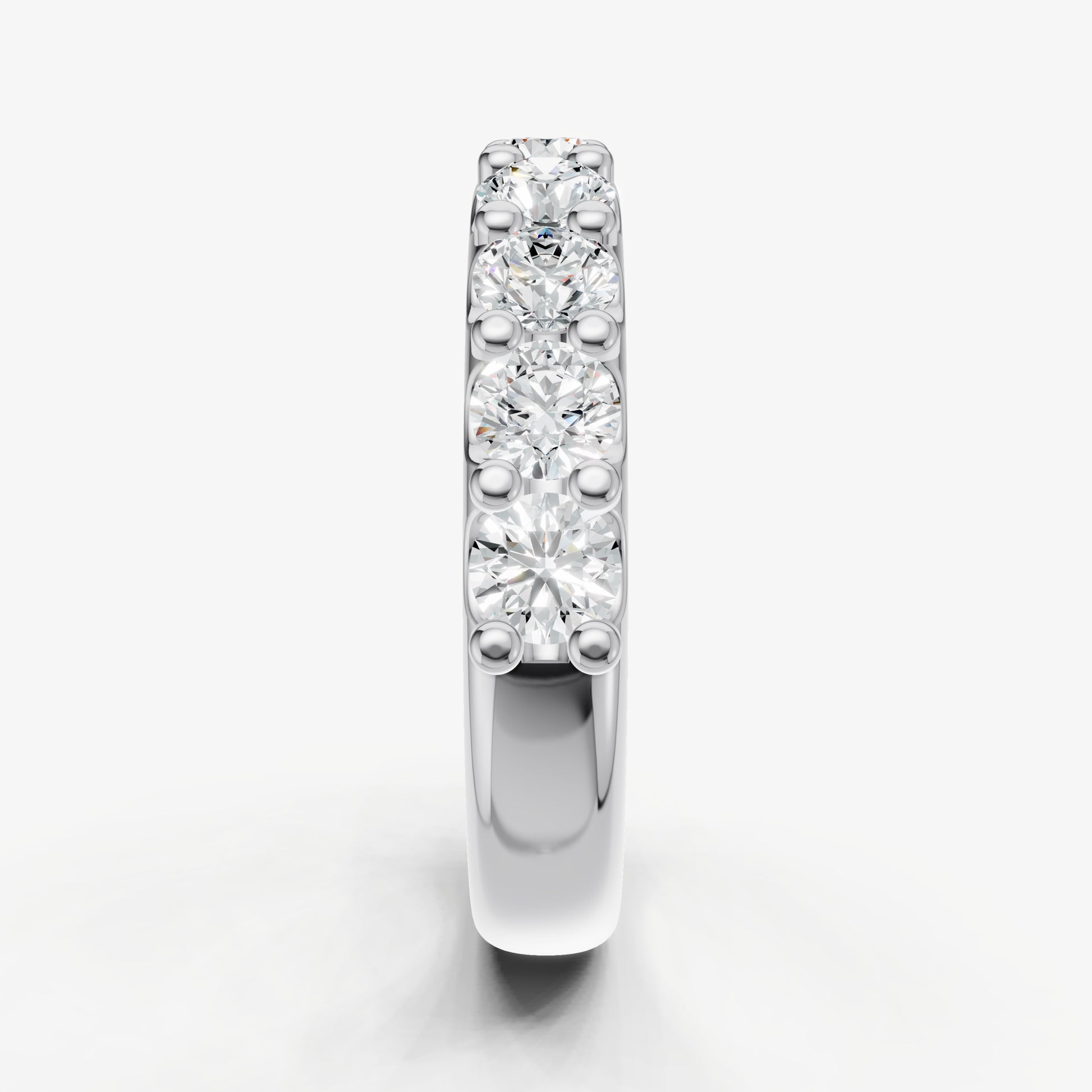 Shared Claw 0.20ct (20pt) Round Diamond Band