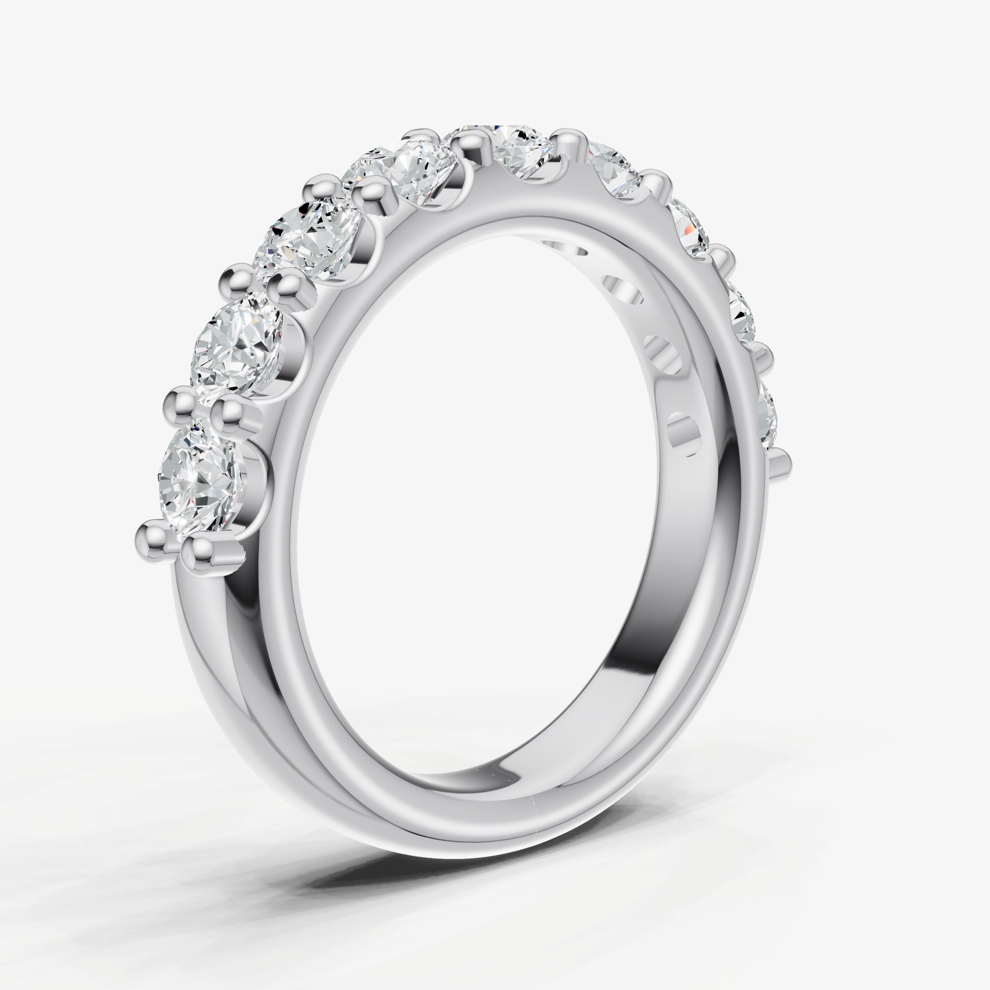 Shared Claw 0.20ct (20pt) Round Diamond Band