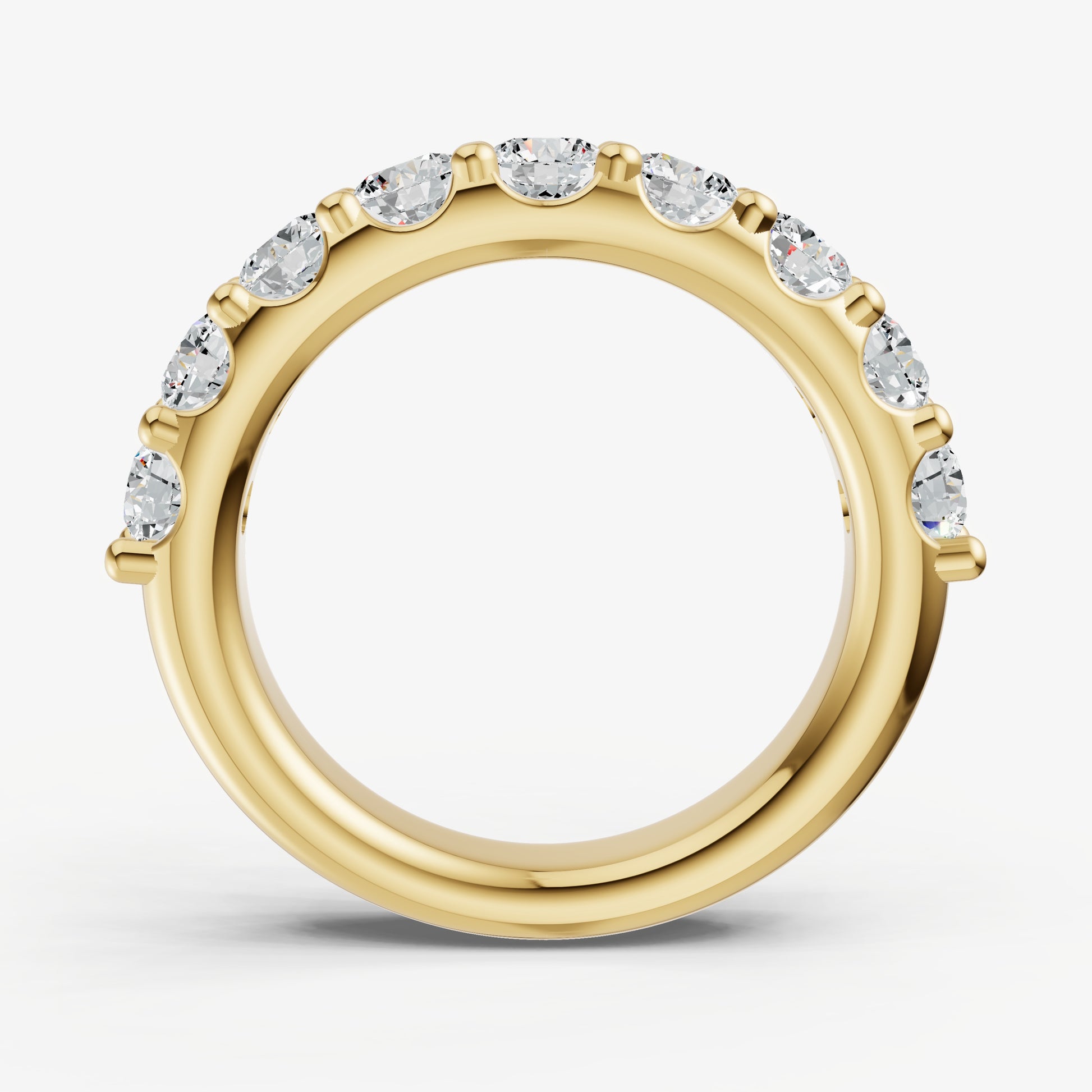 Shared Claw 0.20ct (20pt) Round Diamond Band