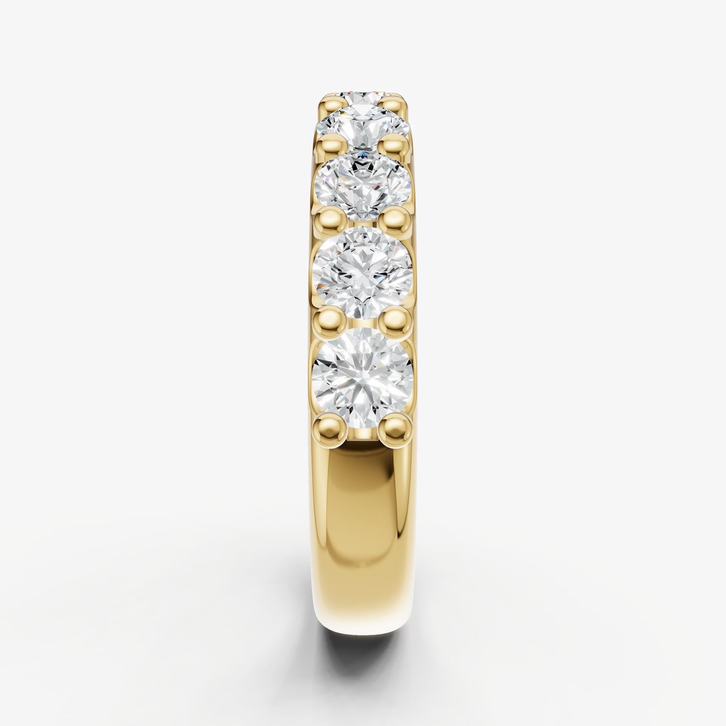 Shared Claw 0.20ct (20pt) Round Diamond Band