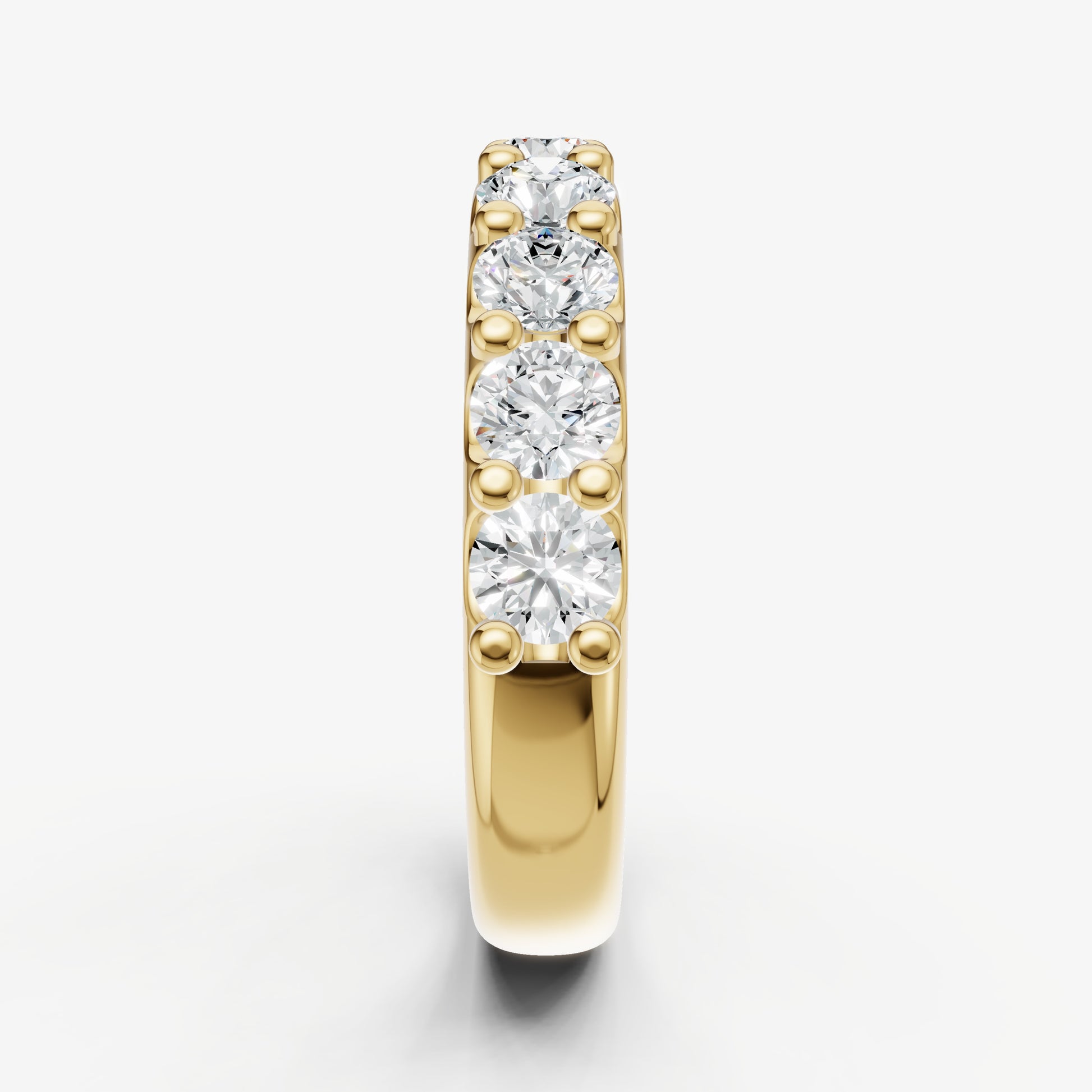 Shared Claw 0.20ct (20pt) Round Diamond Band