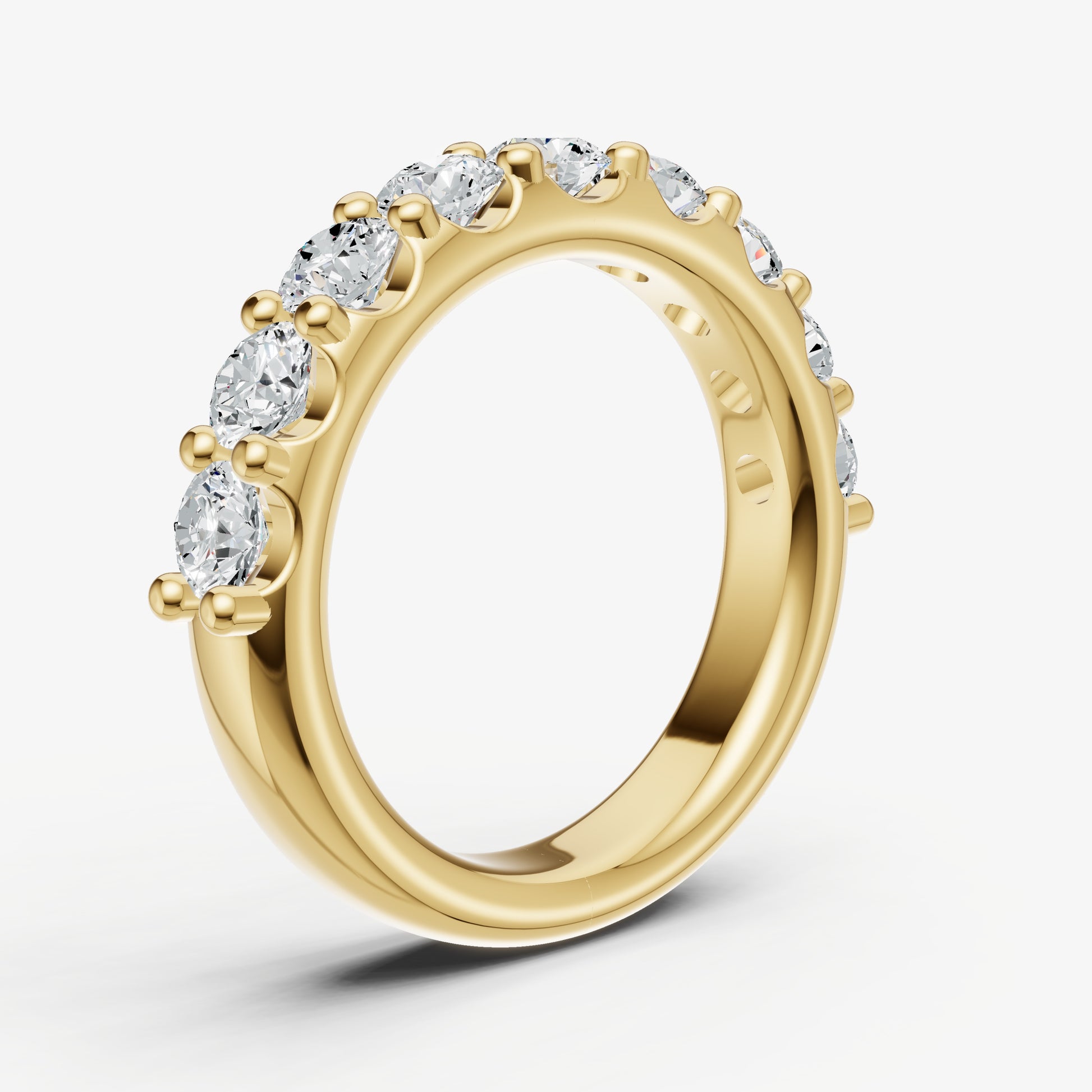 Shared Claw 0.20ct (20pt) Round Diamond Band
