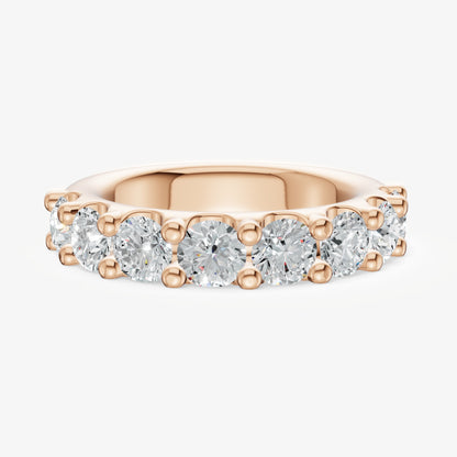 Shared Claw 0.25ct (25pt) Round Diamond Band